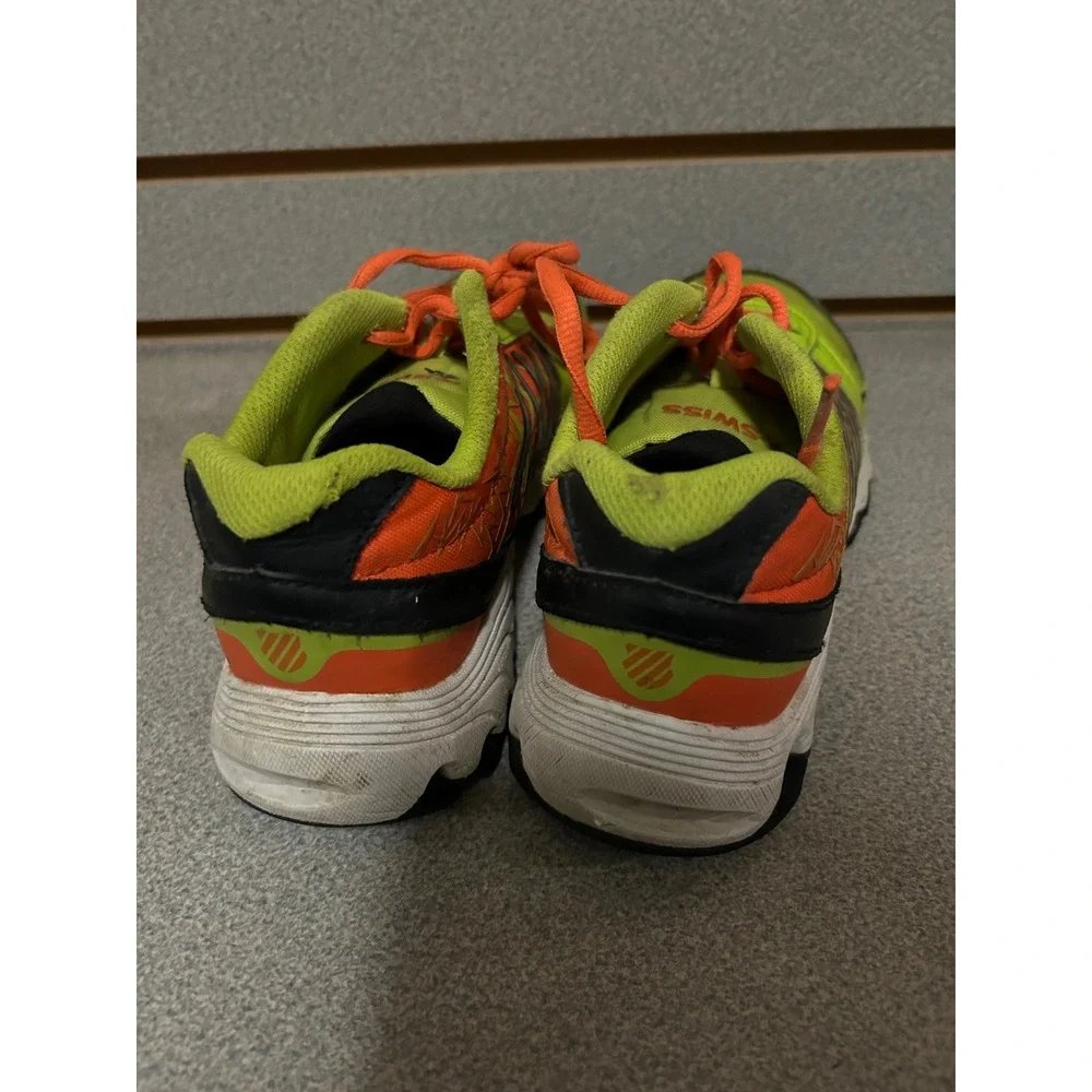 K-Swiss Varsity Kids Sneakers Neon Lime Green Orange 85041-328-M Size 5 Low Top‎